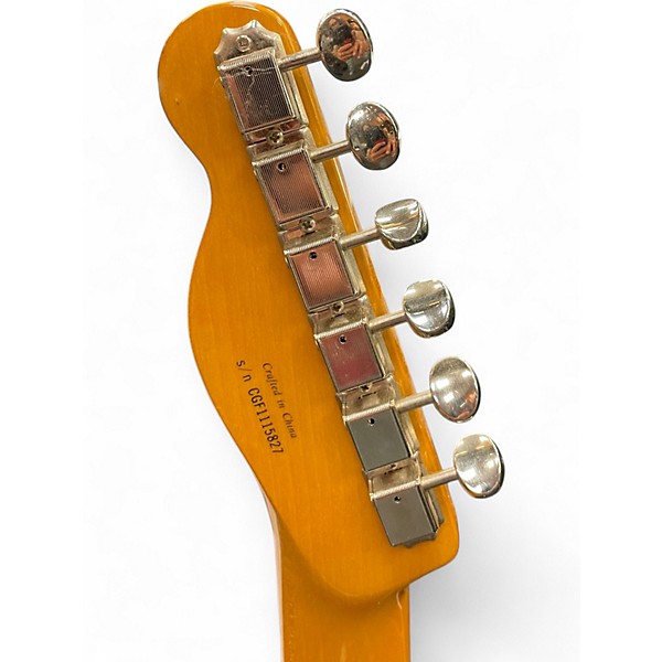 Used Fender Modern Player Telecaster Plus 2 Tone Sunburst Solid Body Electric Guitar