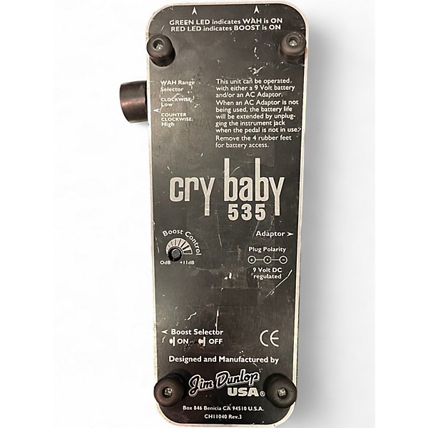 Used Dunlop 535Q Cry Baby Multi-Wah Effect Pedal