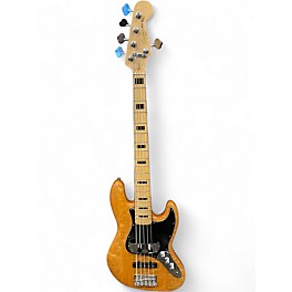 Used Squier Vintage Modified Jazz Bass V Natural Electric Bass Guitar