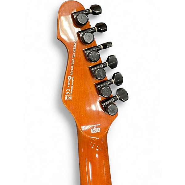 Used ESP LTD TE 1000 DELUXE KOA NATURAL GLOSS Solid Body Electric Guitar