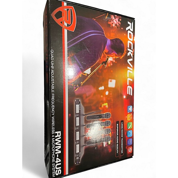 Used Rockville RWM-4US Handheld Wireless System