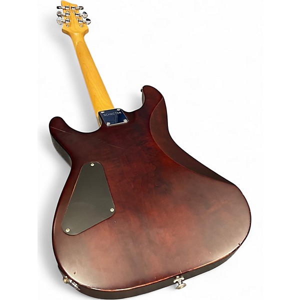 Used Schecter Guitar Research Omen 6 Wine Red Solid Body Electric Guitar