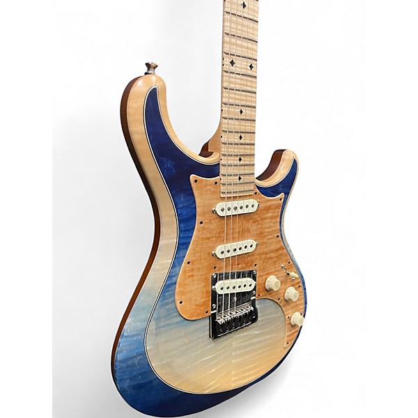 Used Knaggs Severn Tier 2 SSS Reverse Blue Fade Perf Solid Body Electric Guitar