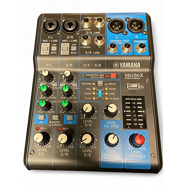 Used Yamaha MG06X Unpowered Mixer