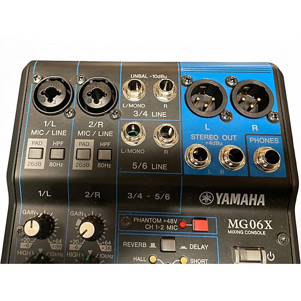 Used Yamaha MG06X Unpowered Mixer
