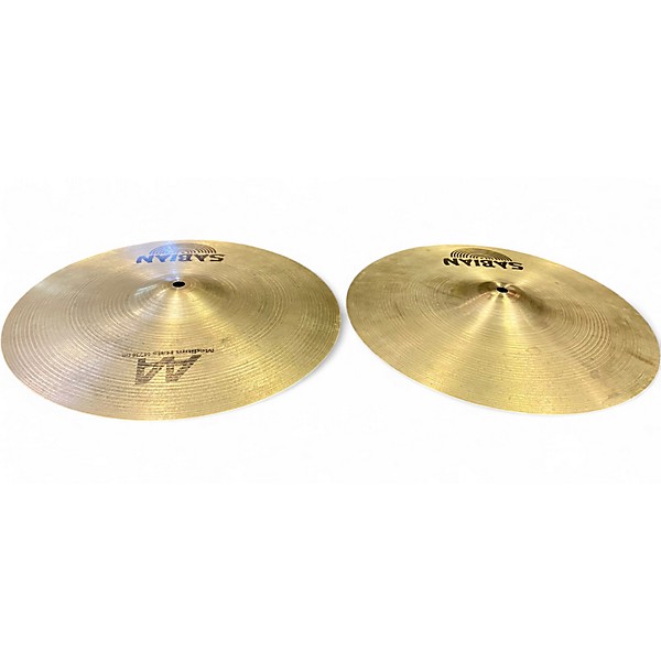 Used SABIAN 14in AA Medium Hi Hat Pair Brilliant Cymbal