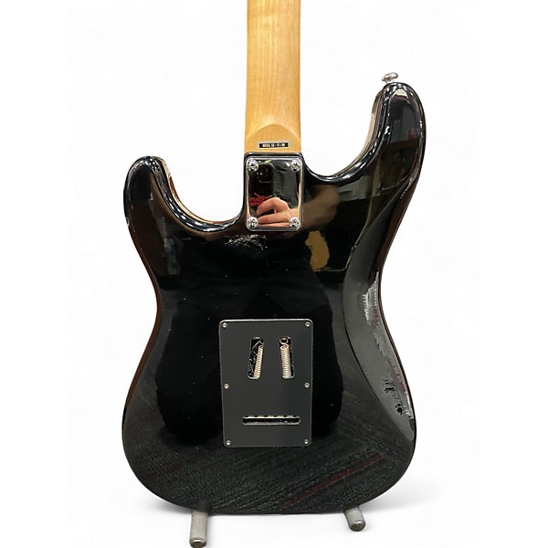 Used Silvertone SS11BK Black Solid Body Electric Guitar