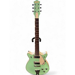 Used Gretsch Guitars G5237 Electromatic Double Jet Surf Green & White Solid Body Electric Guitar