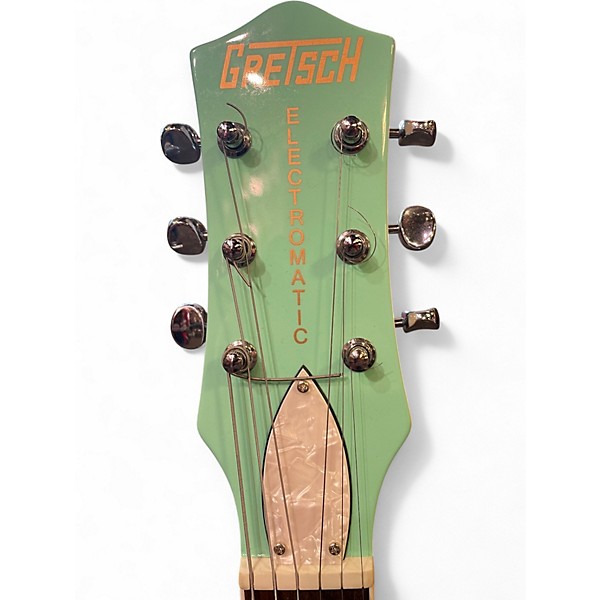 Used Gretsch Guitars G5237 Electromatic Double Jet Surf Green & White Solid Body Electric Guitar