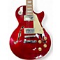 Used Epiphone LES PAUL ES Crimson Red Trans Hollow Body Electric Guitar