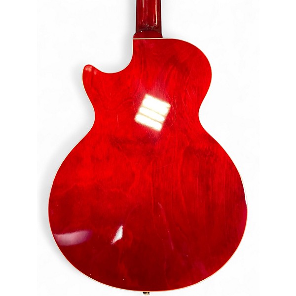 Used Epiphone LES PAUL ES Crimson Red Trans Hollow Body Electric Guitar