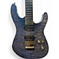 Used Jackson SL2Q Pro Series Soloist Quilted blue top Solid Body Electric Guitar