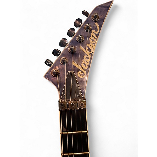 Used Jackson SL2Q Pro Series Soloist Quilted blue top Solid Body Electric Guitar