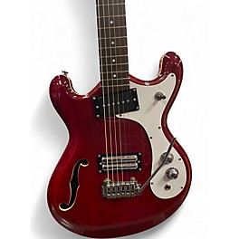 Used Danelectro 66BT Wine Red Baritone Guitars