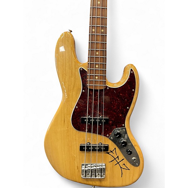 Used Fender Deluxe Jazz Bass Natural Electric Bass Guitar