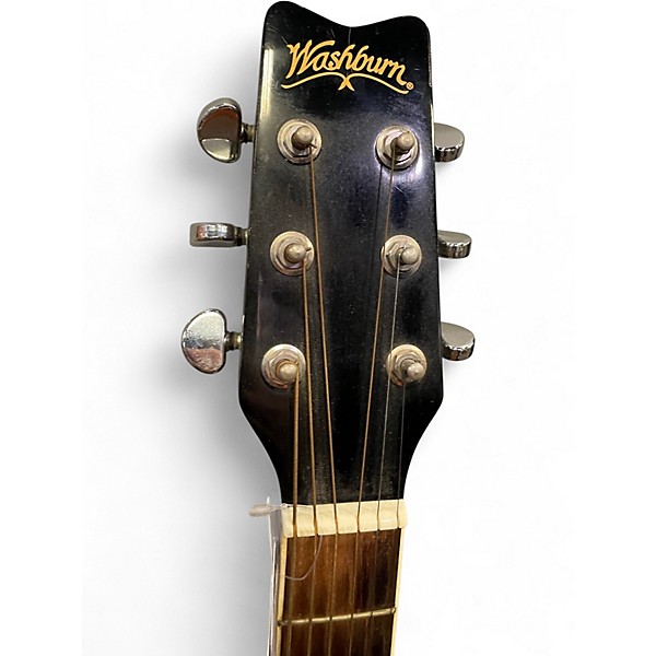 Used Washburn EA9B Black Acoustic Electric Guitar