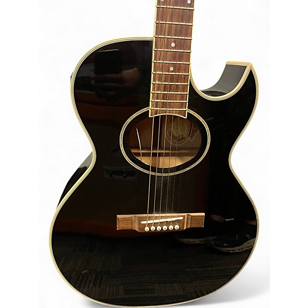 Used Washburn EA9B Black Acoustic Electric Guitar