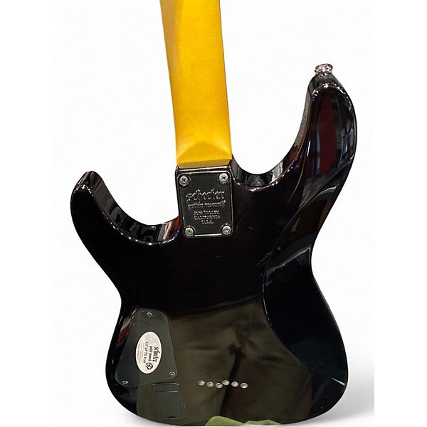 Used 2020s Schecter Guitar Research Demon 6 Crimson Red Burst Solid Body Electric Guitar