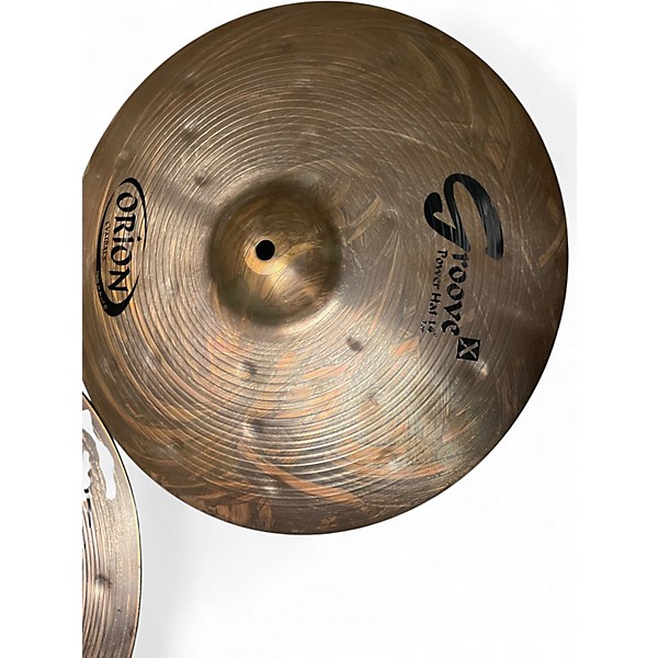 Used Orion 14in groove power high hat pair Cymbal