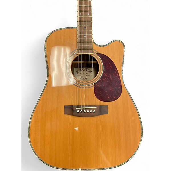 Used Zager ZAD-80CE Natural Acoustic Electric Guitar