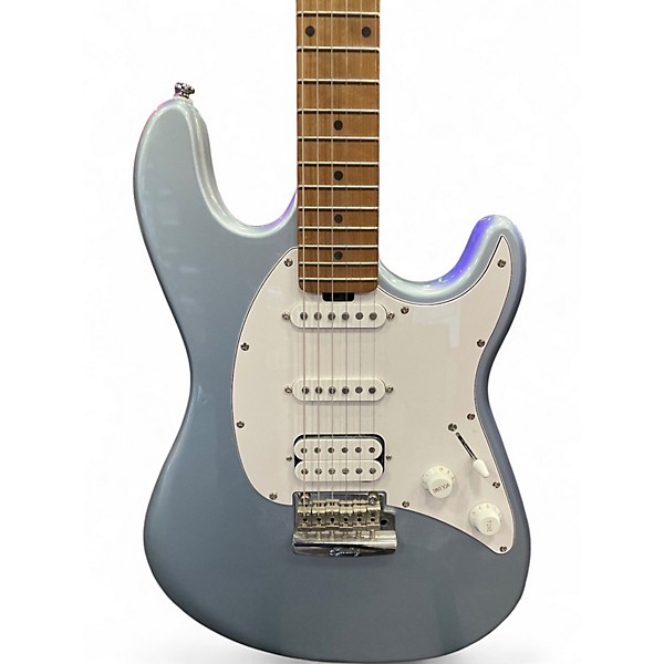 Used Sterling by Music Man Cutlass Silver Solid Body Electric Guitar