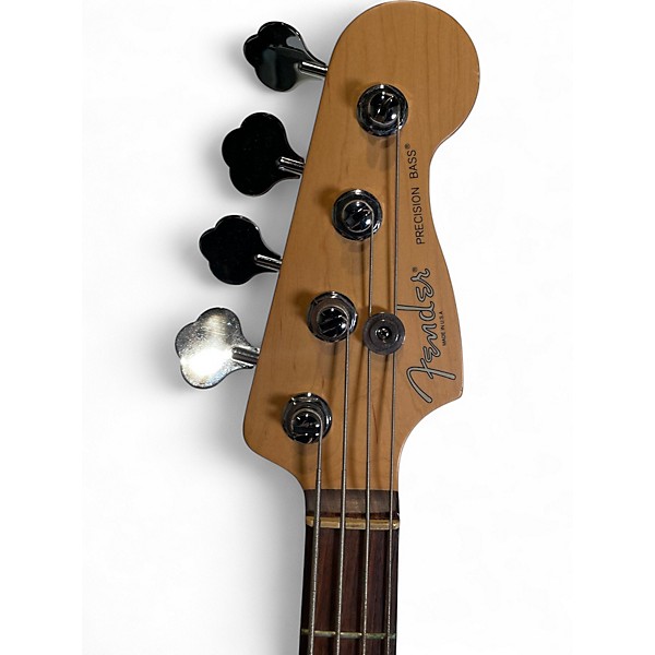 Used Fender AMERICAN PRECISION PLUS BASS Trans Red Electric Bass Guitar