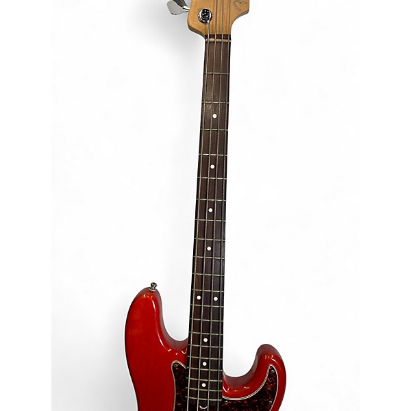 Used Fender AMERICAN PRECISION PLUS BASS Trans Red Electric Bass Guitar