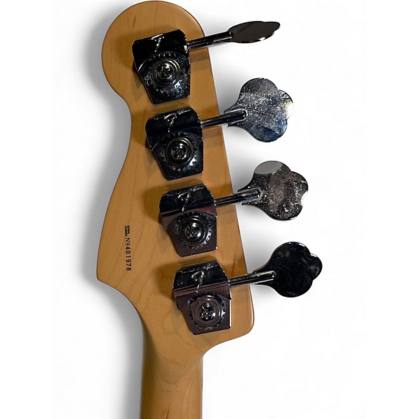 Used Fender AMERICAN PRECISION PLUS BASS Trans Red Electric Bass Guitar