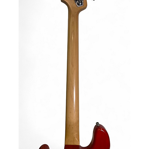 Used Fender AMERICAN PRECISION PLUS BASS Trans Red Electric Bass Guitar