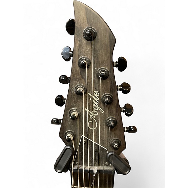 Used Agile INTERCEPTOR PRO 930 9 STRING Charcoal Solid Body Electric Guitar