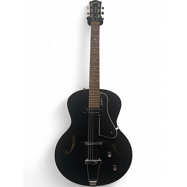 Used Godin 5th Avenue Kingpin P90 Black Hollow Body Electric Guitar