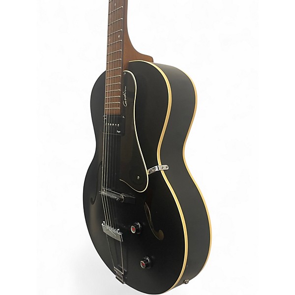 Used Godin 5th Avenue Kingpin P90 Black Hollow Body Electric Guitar