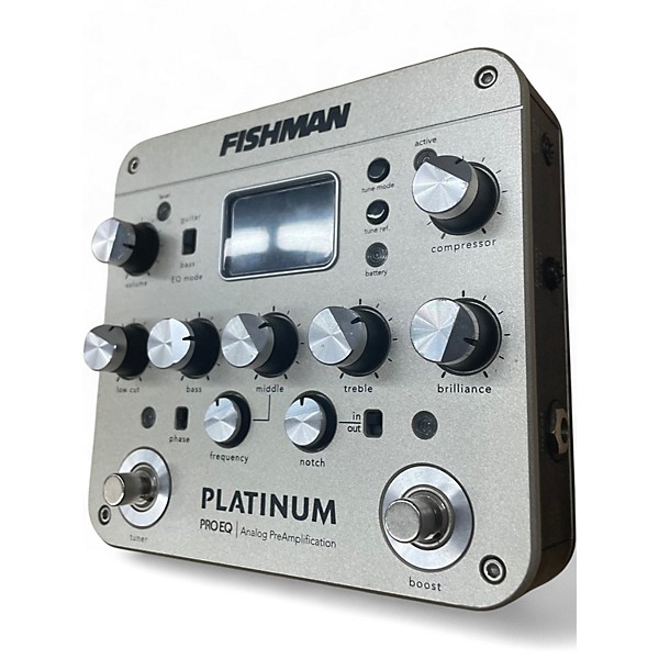 Used Fishman PROPLT101 Platinum EQ Pre With DI Acoustic Guitar Pickup