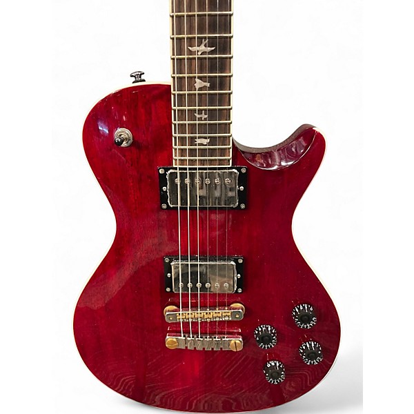 Used PRS SE Singlecut McCarty 594 Trans Red Solid Body Electric Guitar