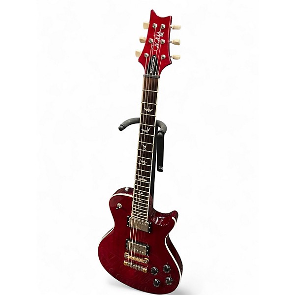 Used PRS SE Singlecut McCarty 594 Trans Red Solid Body Electric Guitar