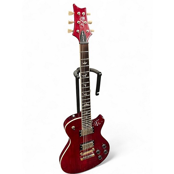 Used PRS SE Singlecut McCarty 594 Trans Red Solid Body Electric Guitar