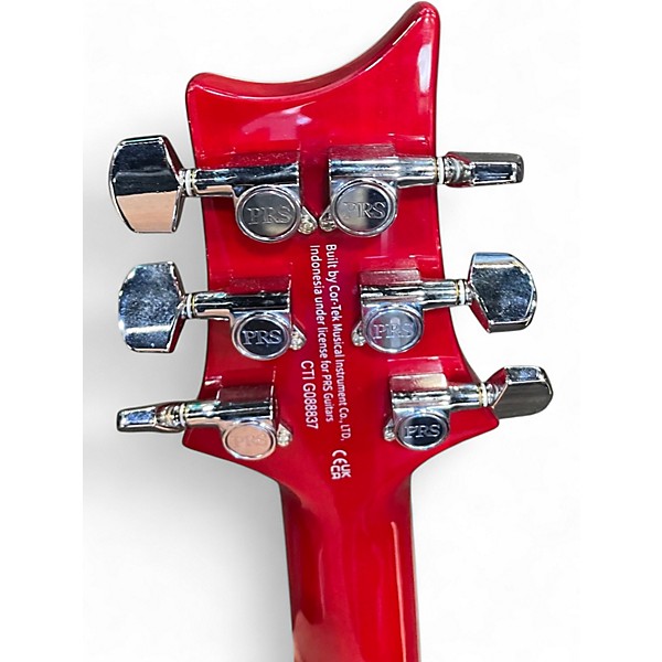 Used PRS CUSTOM 24 08 QUILT CHERRY CHARCOAL BURST Solid Body Electric Guitar