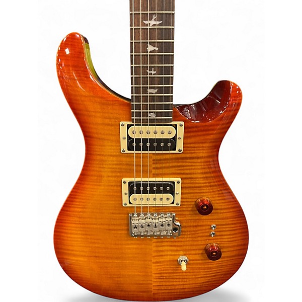 Used PRS SE Custom 24 2 Color Sunburst Solid Body Electric Guitar