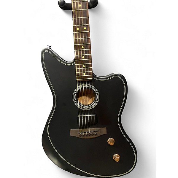 Used Fender ACOUSTISONIC STANDARD JAZZMASTER BLACK Hollow Body Electric Guitar