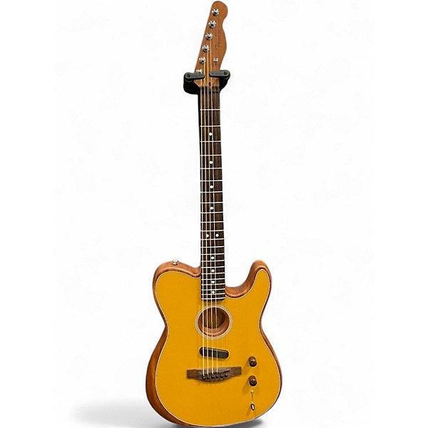 Used Fender Acoustasonic Player Telecaster Butterscotch Acoustic Electric Guitar