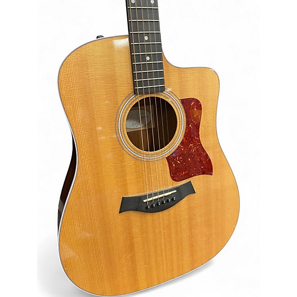 Used Taylor 210CE Natural Acoustic Electric Guitar