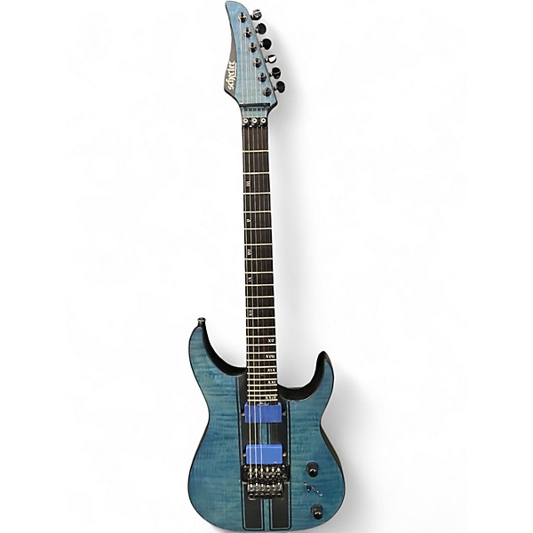 Used Schecter Guitar Research Banshee GT Blue Solid Body Electric Guitar