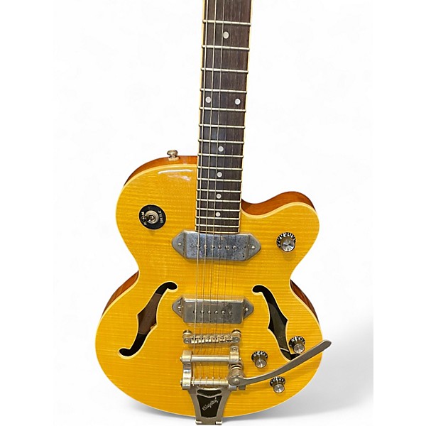 Used Epiphone Wildkat with Bigsby Natural Hollow Body Electric Guitar