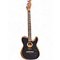 Used Fender Acoustasonic Player Telecaster BRUSHED BLACK Acoustic Electric Guitar