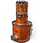 Used Pearl 3 Piece Export Orange Drum Kit thumbnail