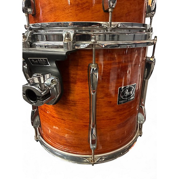 Used Pearl 3 Piece Export Orange Drum Kit