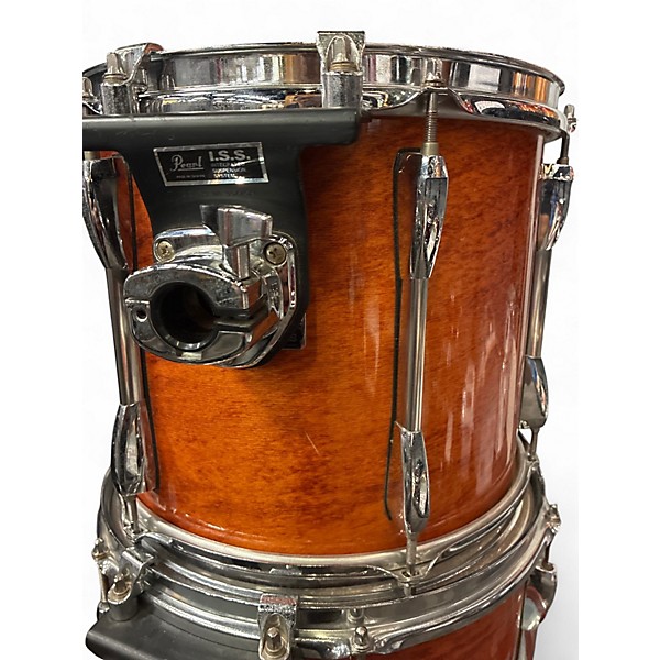 Used Pearl 3 Piece Export Orange Drum Kit