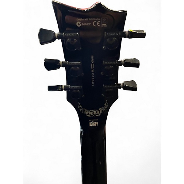 Used ESP LTD GH600 Gary Holt Signature Ebony Solid Body Electric Guitar