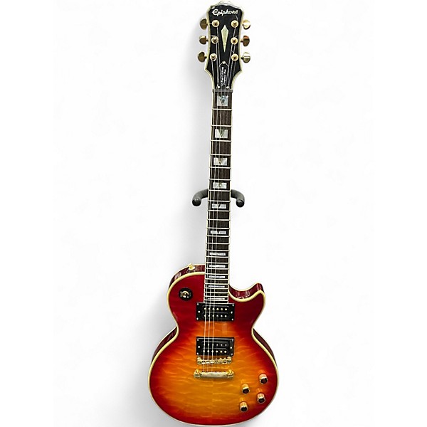 Used Epiphone Les Paul Custom Prophecy Plus Orange Solid Body Electric Guitar