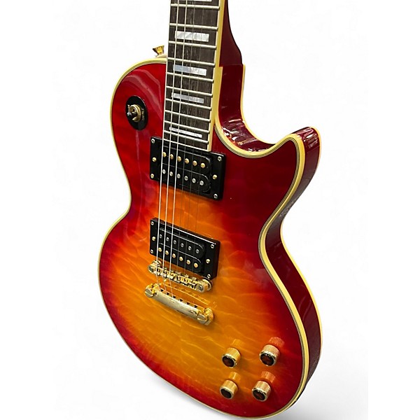 Used Epiphone Les Paul Custom Prophecy Plus Orange Solid Body Electric Guitar